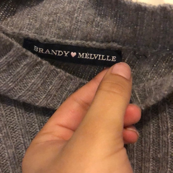 Grey cropped sweater - Picture 3 of 3